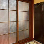 中式复古窗户贴纸防走光透光不透明卫生间，浮雕玻璃门贴膜防偷窥视
