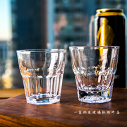 整箱价100/150ml酒吧杯子KTV专用酒杯玻璃八角杯钢化玻璃啤酒杯