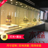 博物馆玻璃柜台 瓷器展示柜 古董古玩展柜文物陈列柜木质烤漆货架