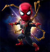 电影周边复仇者联盟3无限战争q版钢铁蜘蛛侠，关节可动手办模型摆件