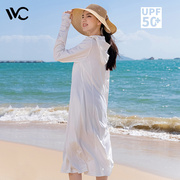 VVC专业防晒衣多功能长款防晒风衣防紫外线夏季护脸护颈连帽外套
