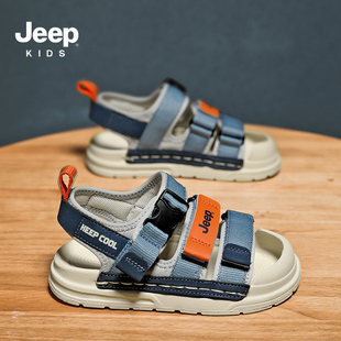 jeep儿童鞋子包头男童，运动凉鞋2024夏季中大童小学生沙滩童鞋