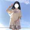 jk少女日系学院风娃娃领衬衫，上衣百褶裙套装，2024春夏季甜美制服