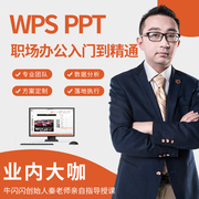 高阶全套WPS视频教程office软件办公软件PPT入门零基础课程