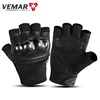 VEMAR摩托车手套半指夏季透气薄款手套外卖骑手可触屏手套防摔