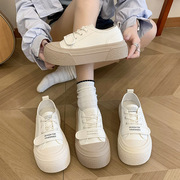 魔术贴小白鞋女2023夏季小众设计女式低帮鞋平底防滑休闲单鞋