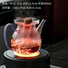 叶屿花口玻璃执壶木塞试管泡茶器，耐热高硼硅玻璃，煮茶壶创意围炉煮