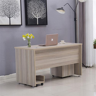 电脑桌台式家用简约现代员工桌，1米4卧室，写字台书桌单人职员办公桌