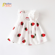 小童女宝宝夏季连衣裙，薄款0-1-3岁夏装纯棉，公主裙子婴儿洋气衣服2