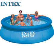 intex28120蝶形水池充气圆形超大家庭游泳池