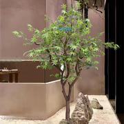仿真枫树红枫树造景餐厅室内绿化日式景观假树大型落地花艺装饰