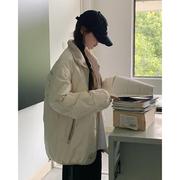 冬天外套女2023超好看羽绒棉服，菱格棉衣短款轻薄棉袄学生