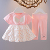 婴儿童装女童夏季套装1-3岁夏装，2公主裙女宝宝夏天衣服时髦两件套