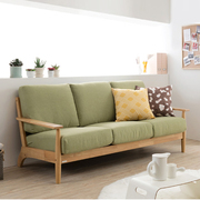 北欧实木沙发组合客厅简约现代橡木日式单人三人位小户型沙发