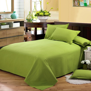 纯棉老粗布床单单件全棉布，加厚纯色床单双人，素色被单1.5米1.8m床