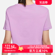 Nike耐克2021夏季高腰短袖女子圆领宽松透气T恤衫BV6176-100