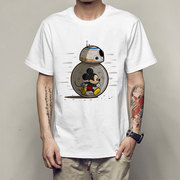 个性创意星球大战恶搞老鼠男士短袖T恤 周边休闲印花T恤衫