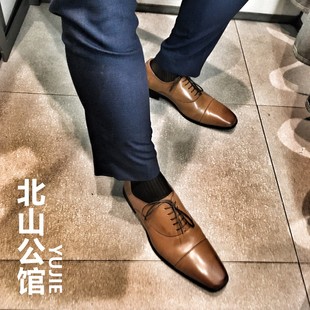 日本修长男士正装皮鞋绅士，结婚男鞋英伦欧版日系三接头合成皮