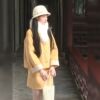 新中式黄色毛呢外套，2023年冬季洋气，百搭半身裙轻奢风气质套装