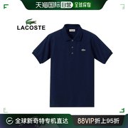 韩国直邮Lacoste 衬衫 LACOSTE POLO 短袖 T恤 海军蓝 男士 运