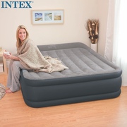 INTEX内置电泵豪华双人加大双层充气床垫 气垫床送防潮垫