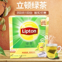 Lipton 立顿绿茶包袋泡茶叶200g