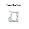 TowerOneSelect店ZHAO破碎方形金属玉珠耳环肌理情侣耳扣耳饰