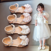 女童公主凉鞋2023夏季6儿童2-9岁6包头5小女孩单鞋3宝宝皮鞋4