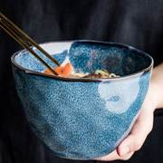 悠瓷创意6英寸碗复古陶瓷面碗高碗沙拉碗汤碗，北欧风大号饭碗大碗