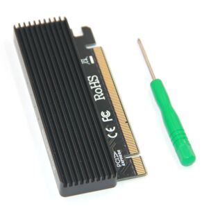 PCI-E 3.0 16x m.2 NVME SSD满速转接卡 PCIe 转 M key NGFF Gen3