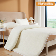 纯羊毛床垫软垫加厚保暖床，褥子双人家用垫褥垫被铺冬季羊羔绒垫子