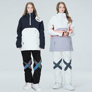 滑雪服帽衫套装男女款冬季户外防风，防水保暖加厚单板双板滑雪