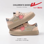 回力女童鞋子春秋季2024儿童，软底休闲板鞋女孩轻便耐磨运动鞋