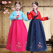 女童朝鲜服装儿童韩服鲜族服饰改良韩国古装大长今民族舞蹈演出服