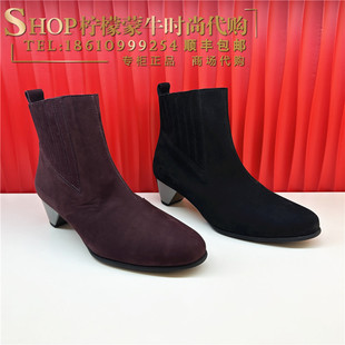 achette雅氏2023秋冬简约优雅切尔西靴正装系列女靴5r92