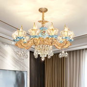 欧式吊灯奢华大气水晶客厅灯具 现代简约简欧主卧室餐厅吊灯1808