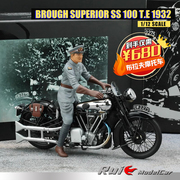 1 12迷你切夫劳伦斯布拉夫Superior SS 100 T.E1932摩托车模型