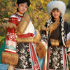 藏族儿童服装男童女童舞蹈演出服少数民族风古风藏服藏袍秋冬套装