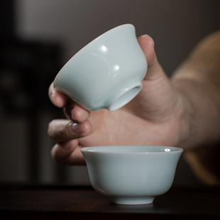 台湾晓芳窑 单色釉 影青釉 玛雅杯 单只 主人茶杯 60ml