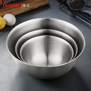 304不锈钢盆子套装厨房，家用汤盆加厚加深打蛋烘焙和面打发奶油碗