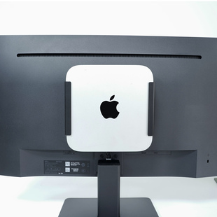 美易支Mac Mini电脑支架显示器背面或者桌子下面安装金属节约空间