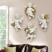 欧式创意树脂家居饰品，天使立体背景墙上装饰品墙面装饰