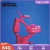 Melissa梅丽莎2023女士时尚复古气质粗高跟凉鞋果冻鞋33818