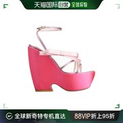 香港直邮ROGER VIVIER 罗杰 维维亚 女士 蝴蝶结坡跟凉鞋 RVW7033