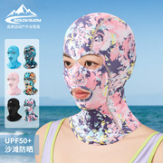 面罩沙滩头套男女户外玩水，夏季游泳防晒透气防紫外线脸基尼