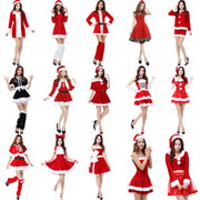 圣诞节服装成人女兔女郎性感，cos舞会红色，圣诞老人衣服ds演出服装