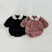 日本衣服2023秋装，婴儿花边格子爬服婴童韩版秋季