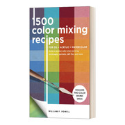 英文原版 1 500 Color Mixing Recipes 1500种油彩 塑胶彩及水彩的调色配方 以精准颜色画风景 人像及静物 英文版 进口英语书籍