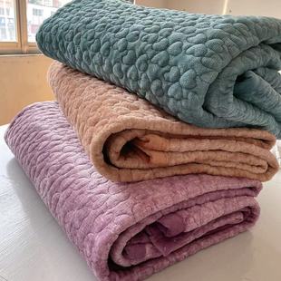 秋冬保暖舒适加厚天鹅绒纯棉盖毯200*220毯子柔软舒适家用床盖