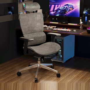 圣奥电脑椅人体工学椅子舒适久坐护腰透气sunon办公家用可躺座椅